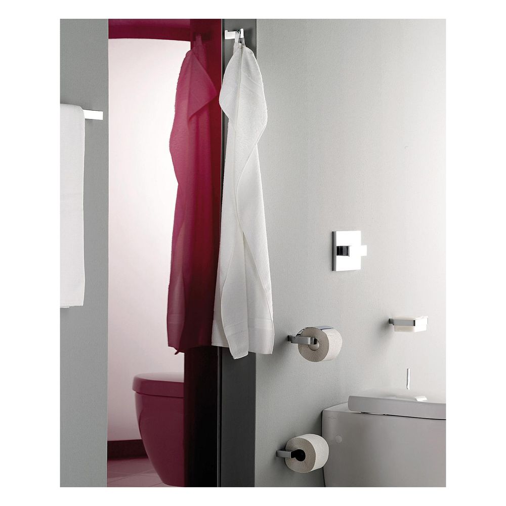 emco Loft Papierhalter mit Deckel rechteckige Abdeckrosette flacher Stab Zamak Schraubb... EMCO-050000100 4018445078030 (Abb. 2)
