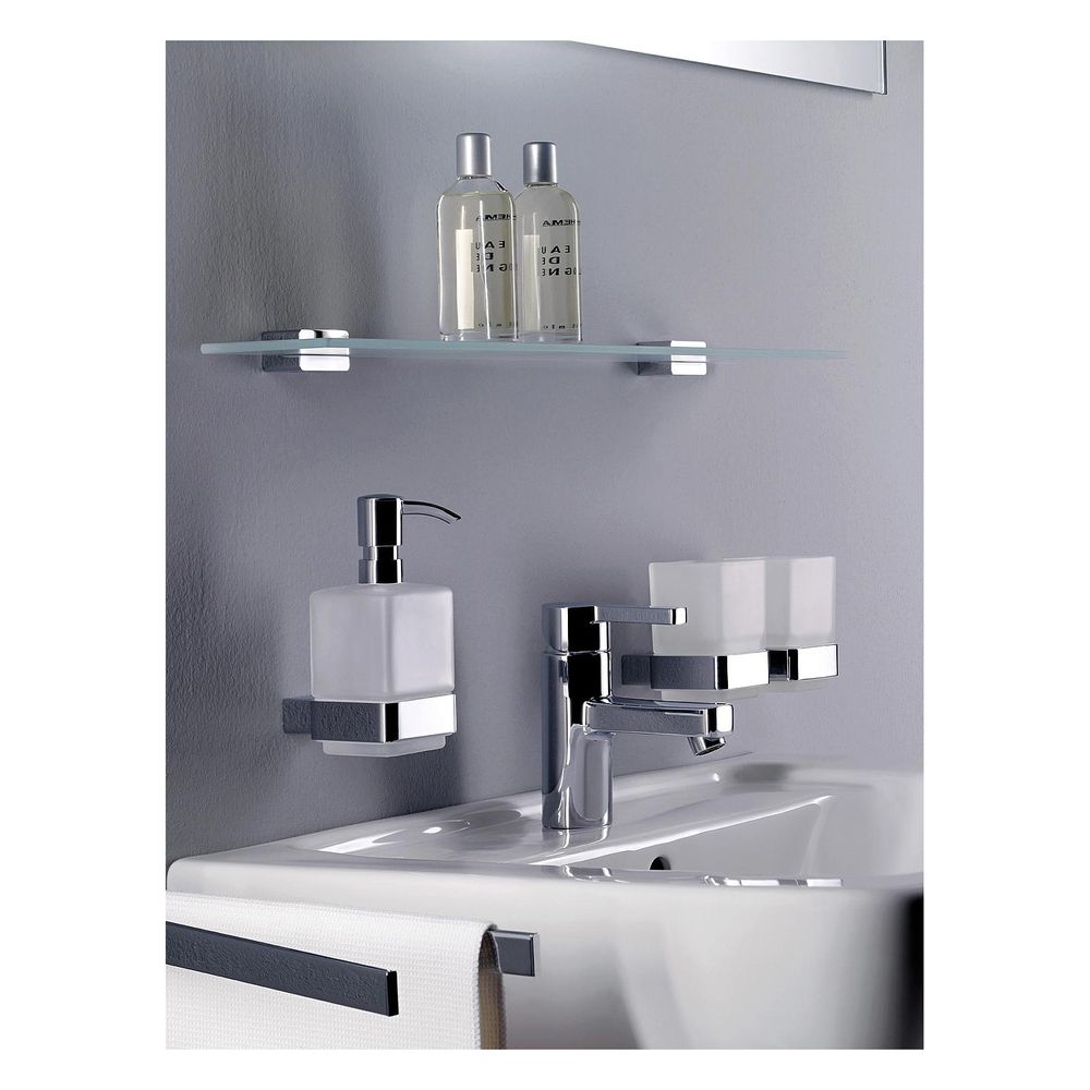 emco Ablage loft, 600x25x112,5mm, Kristallglas/Aluminium, Transparent/Chrom, 51000160... EMCO-051000160 4018445078061 (Abb. 2)