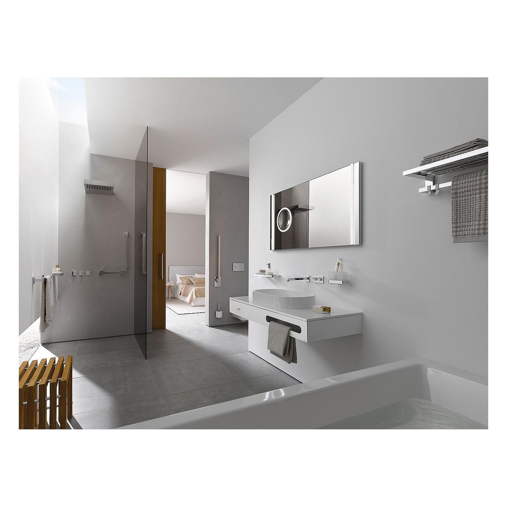 emco Doppelglashalter loft, 155x100x98mm, Aluminium/Mattglas, Chrom... EMCO-052500100 4018445104937 (Abb. 2)
