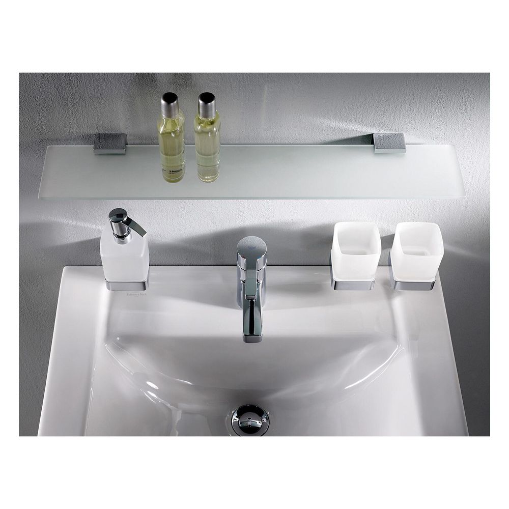emco Loft Seifenspender satiniertes Glasteil Kunststoffpumpe chrom eckig 300 Milliliter... EMCO-052100101 4018445078092 (Abb. 3)