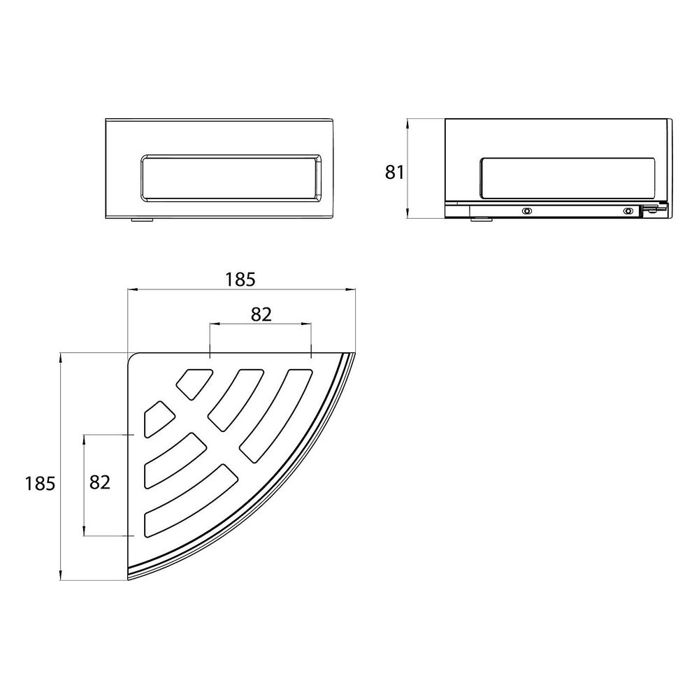 emco Wandkorb system 2, 225x89,5x92mm, Zink/Kunststoff, Chrom... EMCO-354500123 4018445122405 (Abb. 2)