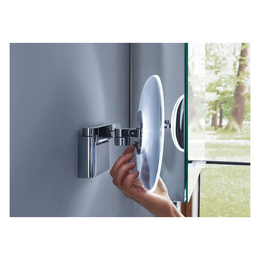 emco LED-Wandkosmetikspiegel evo, 5-fach Vergrößerung, 209mm, Metall... EMCO-109506030 4018445114998 (Abb. 4)
