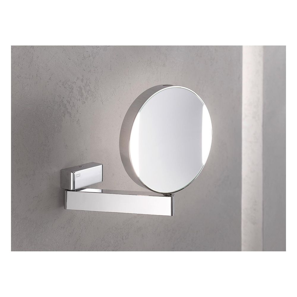 emco LED-Wandkosmetikspiegel prime, 3-fach/7-fach Vergrößerung, 304,2mm, 1-armig, Metal... EMCO-109506017 4018445106498 (Abb. 4)