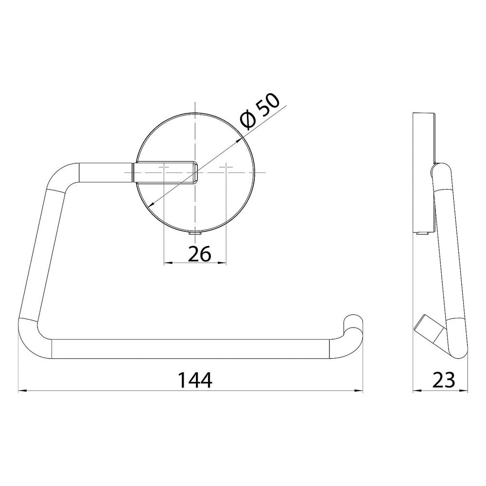 emco Papierhalter round, 144x103x23mm, Metall, Chrom... EMCO-430000100 4018445121859 (Abb. 2)