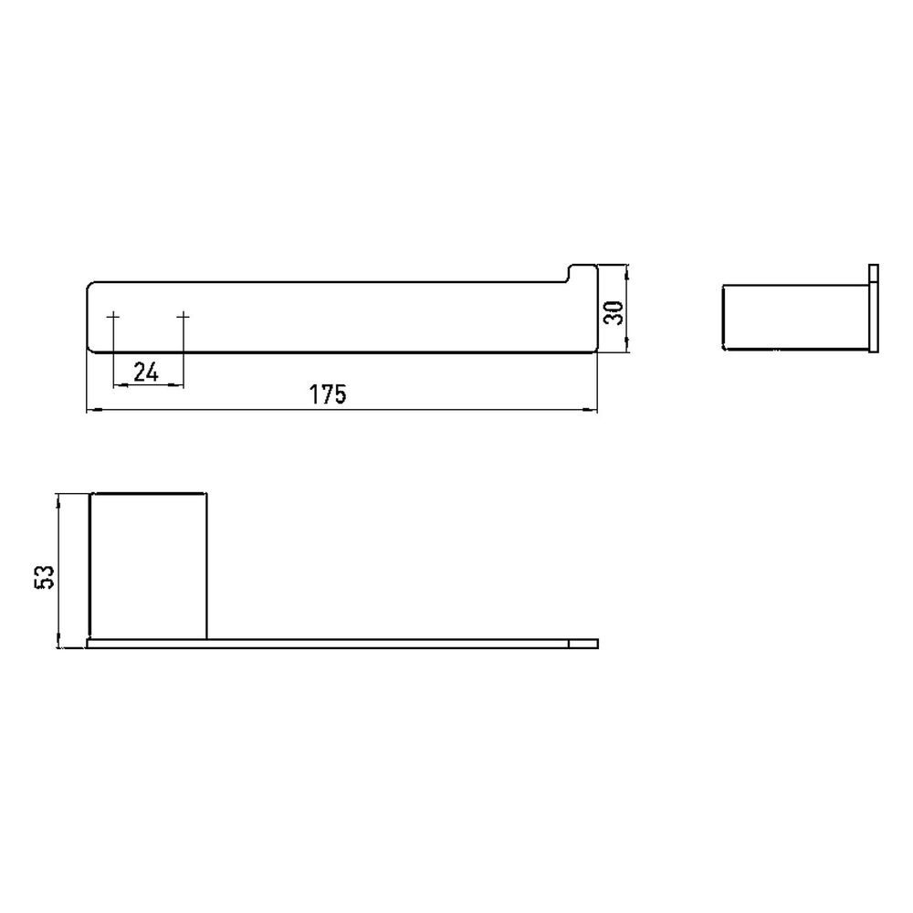 emco Reservepapierhalter loft, 175x30x53mm, Aluminium, Schwarz... EMCO-050513300 4018445115667 (Abb. 2)