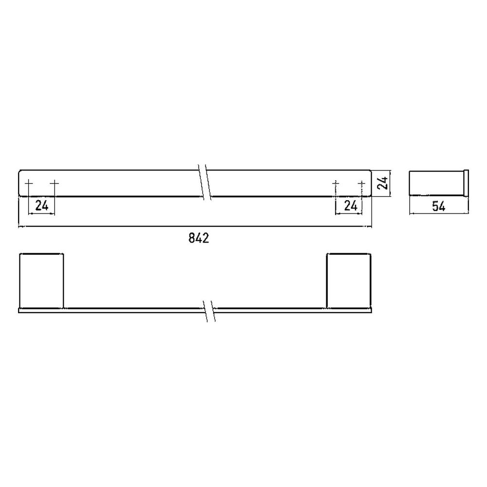 emco Badetuchhalter loft, 842mm, Aluminium, schwarz matt... EMCO-056013380 4018445115803 (Abb. 2)