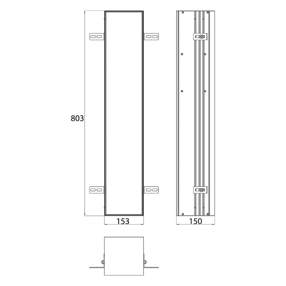 emco WC Modul asis plus Unterputz mit Papierentnahme oben Tür links befliesbar Fächer R... EMCO-975611010 4018445119146 (Abb. 2)