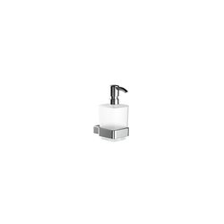 emco Loft Seifenspender satiniertes Glasteil Kunststoffpumpe chrom eckig 300 Milliliter... EMCO-052100101 4018445078092 (Abb. 1)