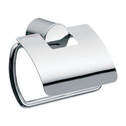 emco Rondo 2 Papierhalter mit Deckel Chrom runde Abdeckrosette Schraubbefestigung Zamak... EMCO-450000100 4018445071260 (Abb. 1)