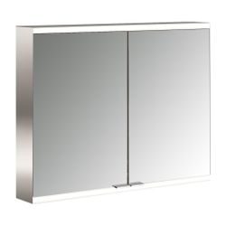 emco LED Lichtspiegelschrank prime2 Facelift Aufputz 800 mm 2-türig mit Glasablagen Ste... EMCO-949706324 4018445141437 (Abb. 1)