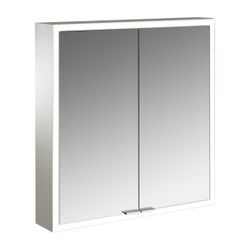 emco LED Lichtspiegelschrank prime Facelift Aufputz 600x200 mm 2-türig mit Glasablagen ... EMCO-949706361 4018445140706 (Abb. 1)