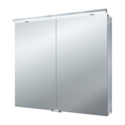 emco Lichtspiegelschrank FlatLED Aufputz 2 Türen 800mm mit Kristallglasablagen Steckdos... EMCO-979705064 4018445105156 (Abb. 1)