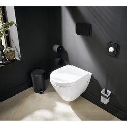 emco Loft Bürstengarnitur Wandmodell Mattglas satiniert Chrom Zamak mit Befestigungsmat... EMCO-051500100 4018445078078 (Abb. 1)