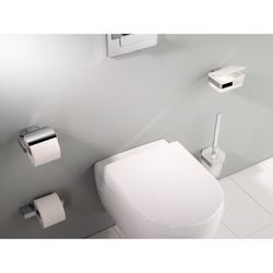 emco Loft Papierhalter mit Deckel rechteckige Abdeckrosette flacher Stab Zamak Schraubb... EMCO-050000100 4018445078030 (Abb. 1)