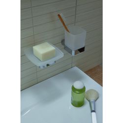 emco Loft Glashalter satiniertes Kristallglas Wandmodell mit verdeckter Befestigung und... EMCO-052000100 4018445078085 (Abb. 1)
