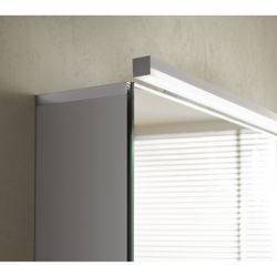 emco Lichtspiegelschrank Aufputz 2 Türen 1000mm pureLED Leuchte 4000K mit Glasablagen S... EMCO-979705083 4018445105071 (Abb. 1)