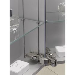 emco Lichtspiegelschrank Aufputz 2 Türen 1000mm pureLED Leuchte 4000K mit Glasablagen S... EMCO-979705083 4018445105071 (Abb. 1)
