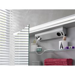 emco Lichtspiegelschrank Aufputz 2 Türen 1000mm pureLED Leuchte 4000K mit Glasablagen S... EMCO-979705083 4018445105071 (Abb. 1)