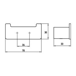 emco Loft Doppelhaken verchromt aus Zamak mit 2 Haken und verdeckter Schraubbefestigung... EMCO-057500102 4018445078207 (Abb. 1)