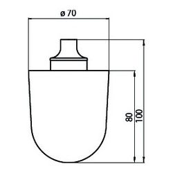 emco System Ersatzbürste Bürstengarnitur Kunststoff matt 70x107 mm passend zu Cue Fino ... EMCO-101513990 4018445073004 (Abb. 1)