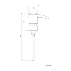 emco Barolo Dosierpumpe Kunststoff chrom passend zu Fino Loft Polo Rondo 2 Trend 87x145... EMCO-222100191 4018445063203 (Abb. 1)