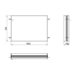 emco Einbaurahmen für Lichtspiegelschrank prime 9497 XXX 1022x722 mm Bad... EMCO-949700012 4018445107303 (Abb. 1)