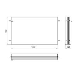 emco Einbaurahmen für Lichtspiegelschrank prime 9497 XXX 1222x722 mm... EMCO-949700013 4018445107310 (Abb. 1)