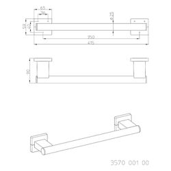 emco Haltegriff System 2, 415mm, Messing, Chrom... EMCO-357000100 4018445098991 (Abb. 1)