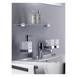 emco Ablage loft, 600x25x112,5mm, Kristallglas/Aluminium, Transparent/Chrom, 51000160... EMCO-051000160 4018445078061 (Abb. 1)