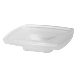 emco Loft Seifenhalter Wandmodell satiniertes Kristallglas mit verdeckter Befestigung c... EMCO-053000100 4018445078108 (Abb. 1)