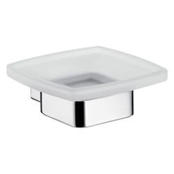 emco Loft Seifenhalter Wandmodell satiniertes Kristallglas mit verdeckter Befestigung c... EMCO-053000100 4018445078108 (Abb. 1)