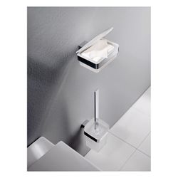 emco Loft Feuchtpapierhalter Kunststoffbox chrom weiss Wandmontage mit Toilettenpapierh... EMCO-053900101 4018445104173 (Abb. 1)