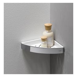emco Eckschwammkorb loft, 179x36x179mm, Aluminium/Kunststoff, Chrom/Weiß... EMCO-054500103 4018445105231 (Abb. 1)