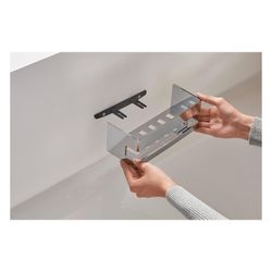 emco Eckwandkorb system 2, 185x81x185mm, Zink/Kunststoff, Chrom... EMCO-354500124 4018445122412 (Abb. 1)