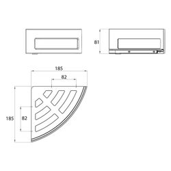 emco Wandkorb system 2, 225x89,5x92mm, Zink/Kunststoff, Chrom... EMCO-354500123 4018445122405 (Abb. 1)