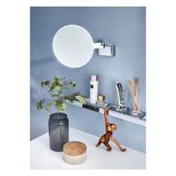 emco LED-Wandkosmetikspiegel evo, 5-fach Vergrößerung, 209mm, Metall... EMCO-109506030 4018445114998 (Abb. 1)