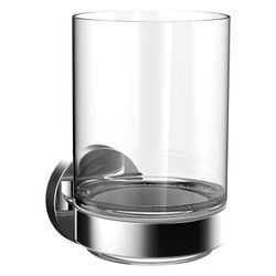 emco Glashalter round, 69x116,5x89,5mm, Metall/Glas, Chrom... EMCO-432000100 4018445121910 (Abb. 1)