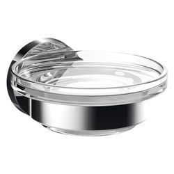 emco Seifenhalter round, 89x50x99,5mm, Metall/Glas, Chrom... EMCO-433000100 4018445121958 (Abb. 1)