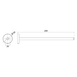 emco Handtuchhalter round, 1-armig 300mm, Metall, Chrom... EMCO-435000130 4018445121972 (Abb. 1)