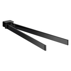 emco Loft Handtuchhalter 2-armig schwenkbar 410 Millimeter schwarz poliert Zamak mit Be... EMCO-055013341 4018445115773 (Abb. 1)