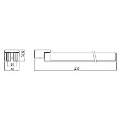 emco Loft Handtuchhalter 2-armig schwenkbar 410 Millimeter schwarz poliert Zamak mit Be... EMCO-055013341 4018445115773 (Abb. 1)