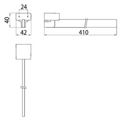 emco Handtuchhalter loft einarmig 410mm, Aluminium, Schwarz... EMCO-055013342 4018445131889 (Abb. 1)