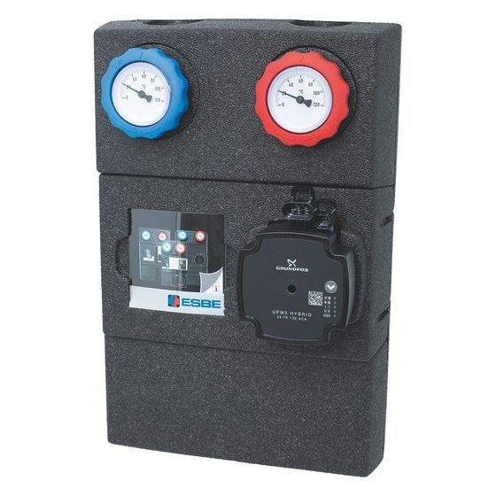 Esbe Pumpengruppe GDA212, DN 32, Grundfos UPM3 AUTO 25-70, 400x250x141mm, Messing/Stahl