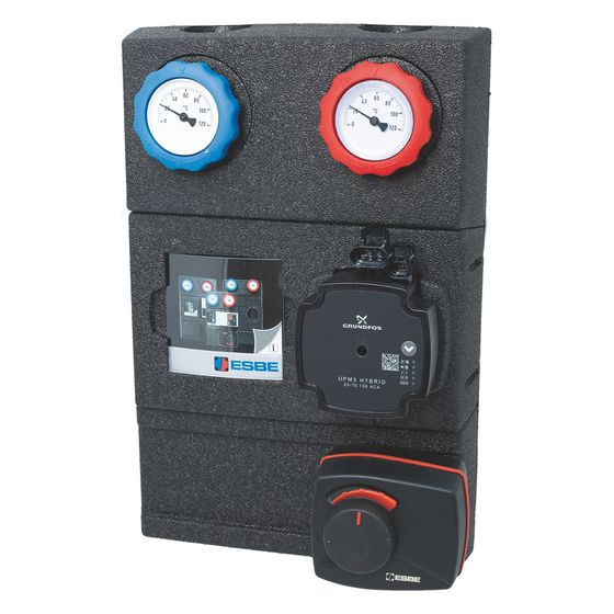 Esbe Pumpengruppe GRA212, DN 25, 230V, Grundfos UPM3 AUTO 25-50, Messing, 61042300
