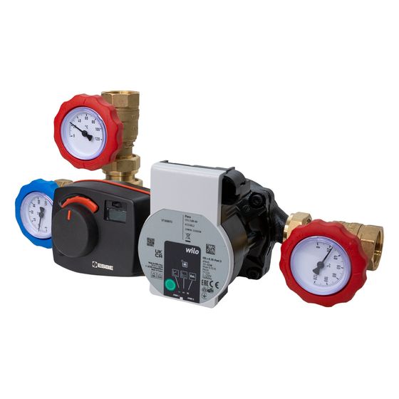 Esbe Rücklauftemperaturanhebung SFK141 mit Stellmotorregler CRA211, DN 25, 5-95 Grad