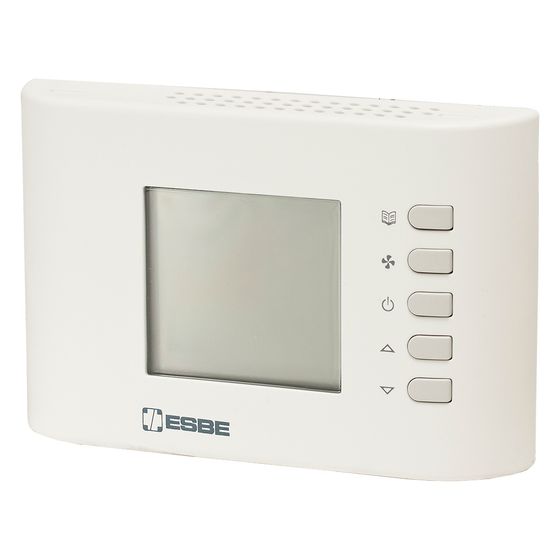Esbe Raumthermostat TFC139 für Gebläse-Konvektoren mit Display, 24/230V, 132x87x32mm, IP30