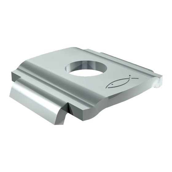fischer Halteklaue HK 31 Verbindungselement 10,5 DuoPower 10x80 für Schienenmontage galvanisch verzinkt