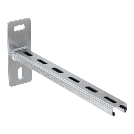fischer Auslegerkonsole ALK 17 300mm DuoPower 6x50 S PH für FLS Montageschienenprofil galvanisch verzinkt