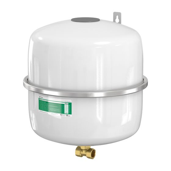 Flamco Airfix D Ausdehnungsgefäß 35l, Betriebsdruck 4-8 bar, für Trinkwassererwärmungsanlagen, Weiß