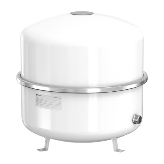 Flamco Contraflex Ausdehnungsgefäß 80l, Betriebsdruck 1,5-6 bar, für Heizungsanlagen, Weiß